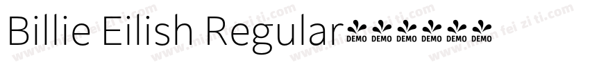 Billie Eilish Regular字体转换